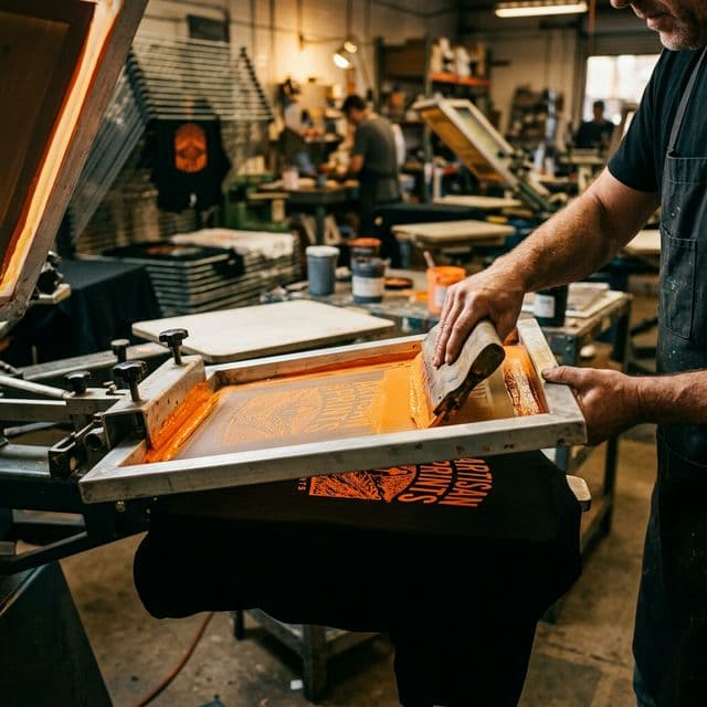 Print production scene representing Vision Print Shop