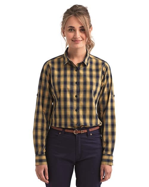 Women's Mulligan Check Cotton Dress Shirt
